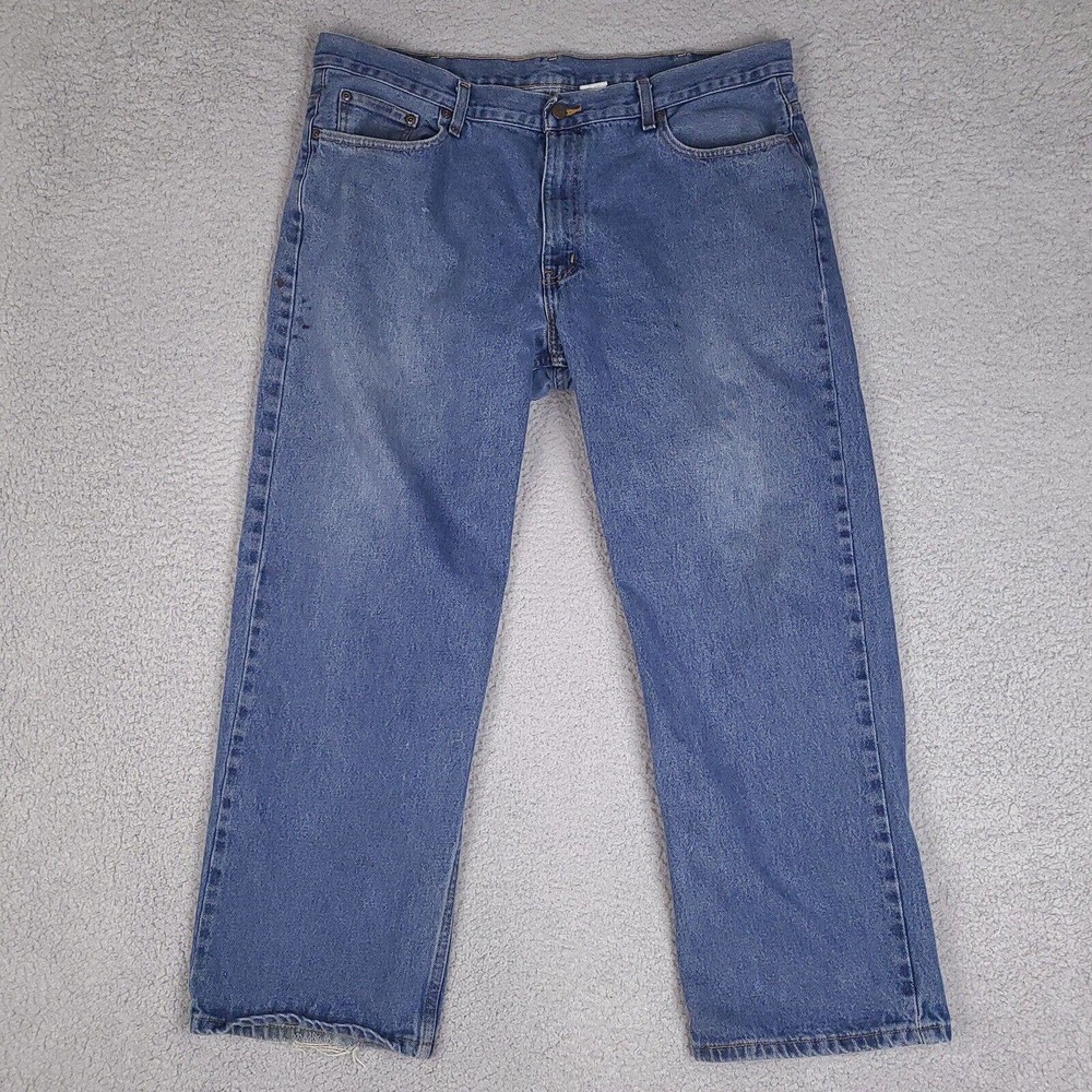 Vintage Faded Glory Jeans Mens 40x29.5 Blue Original Fit Straight Leg Denim